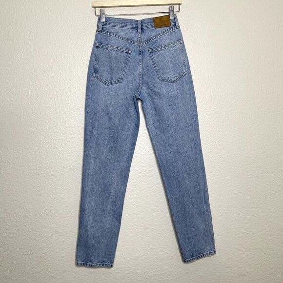 Denim Forum Jeans 23x30L 90s Boyfriend High Loose Light Wash Aritzia Button Fly - Picture 13 of 13